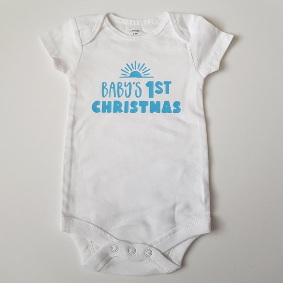 "Baby's 1st Christmas" Bodysuit - Picture 1 of 7